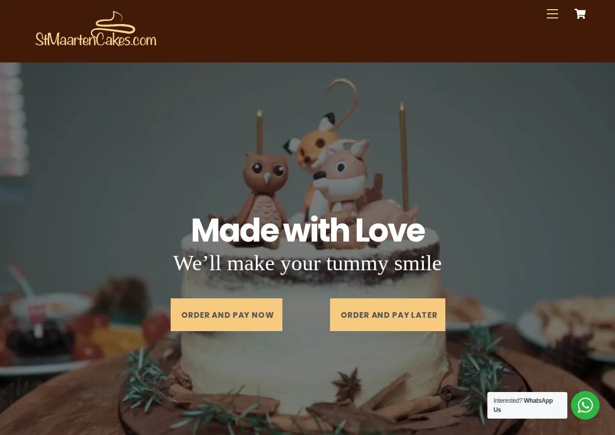 Store homepage