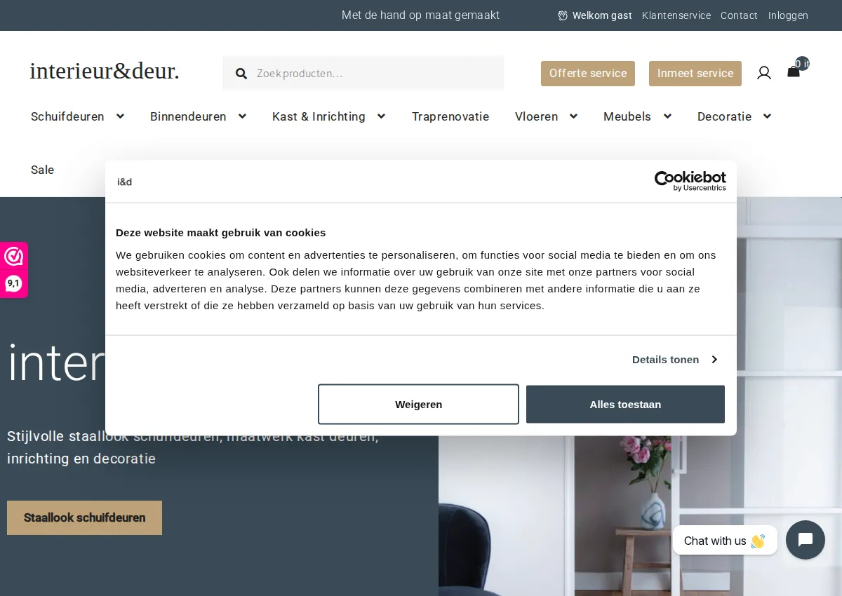 Store homepage