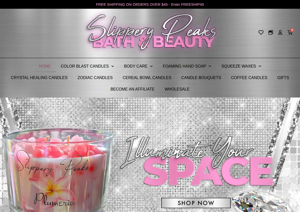 Store homepage