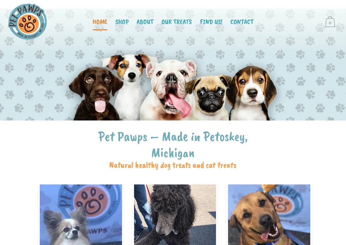 Store homepage