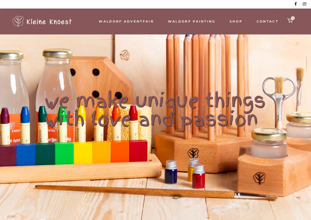 Store homepage