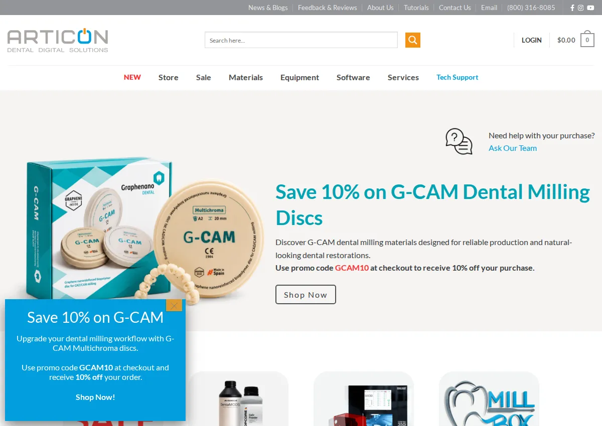 Store homepage