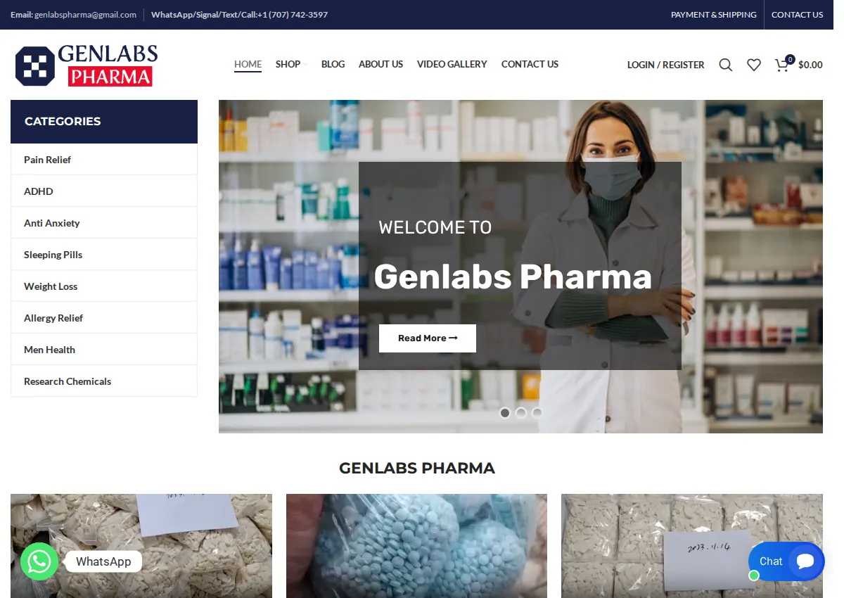 Store homepage