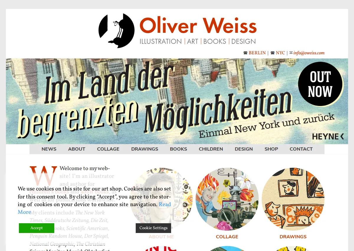 Store homepage