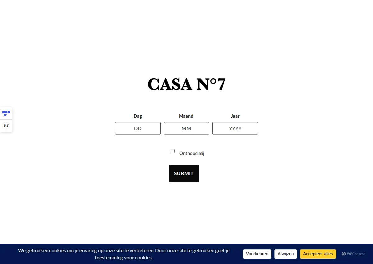 Store homepage