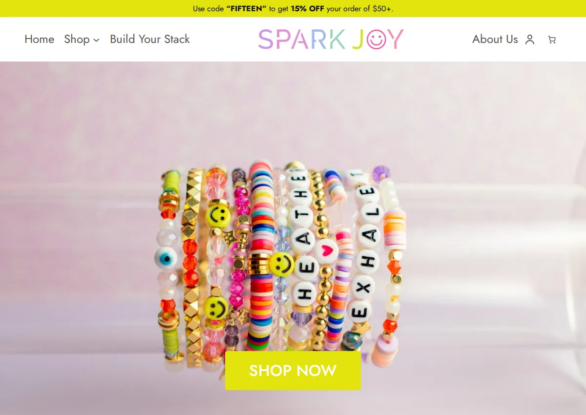 Store homepage