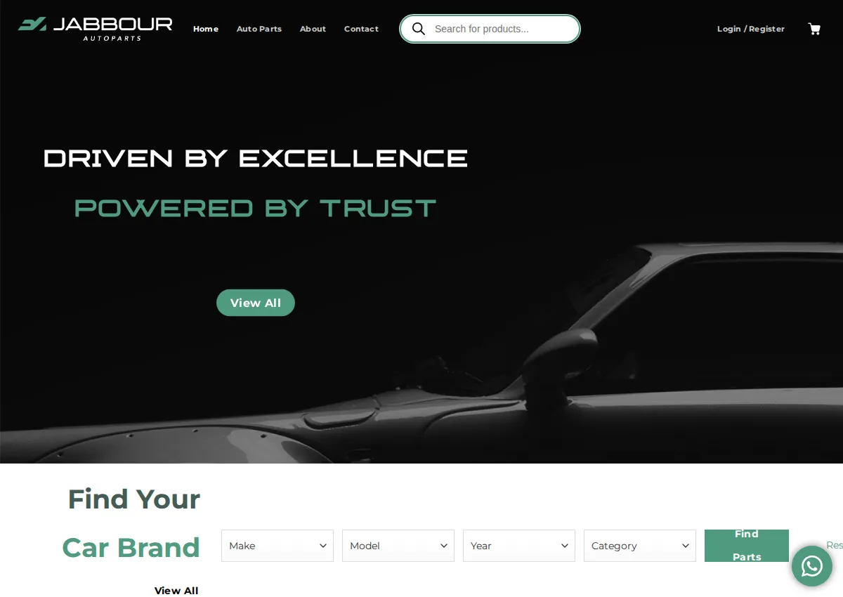 Store homepage
