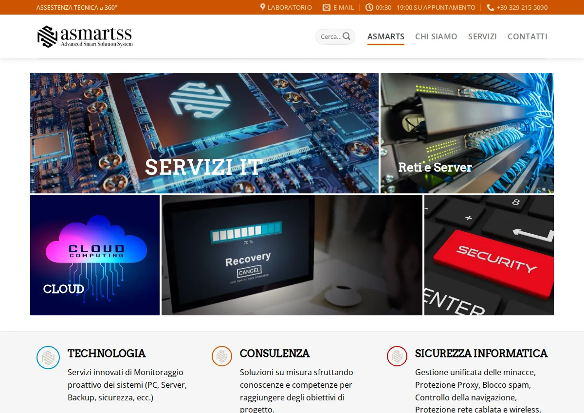 Store homepage