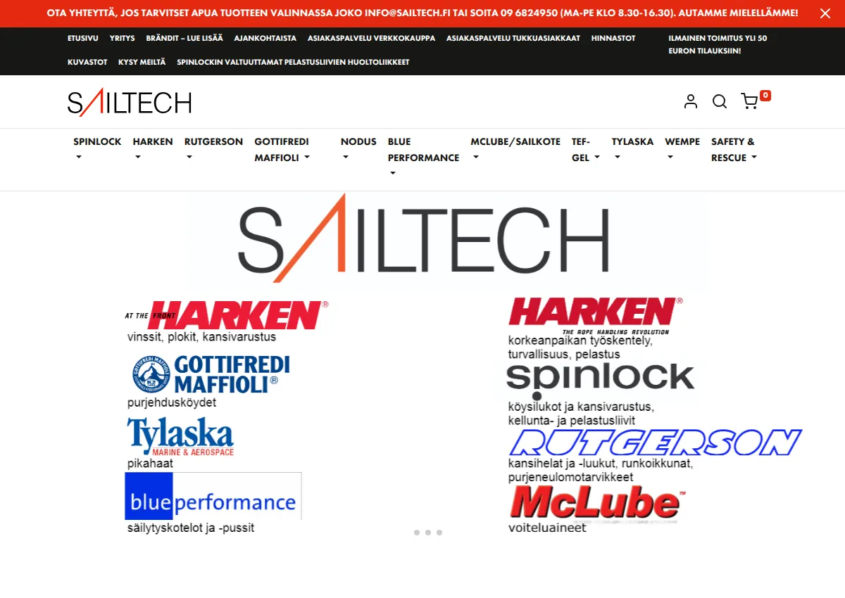 Store homepage
