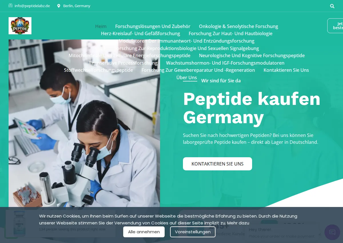 Store homepage