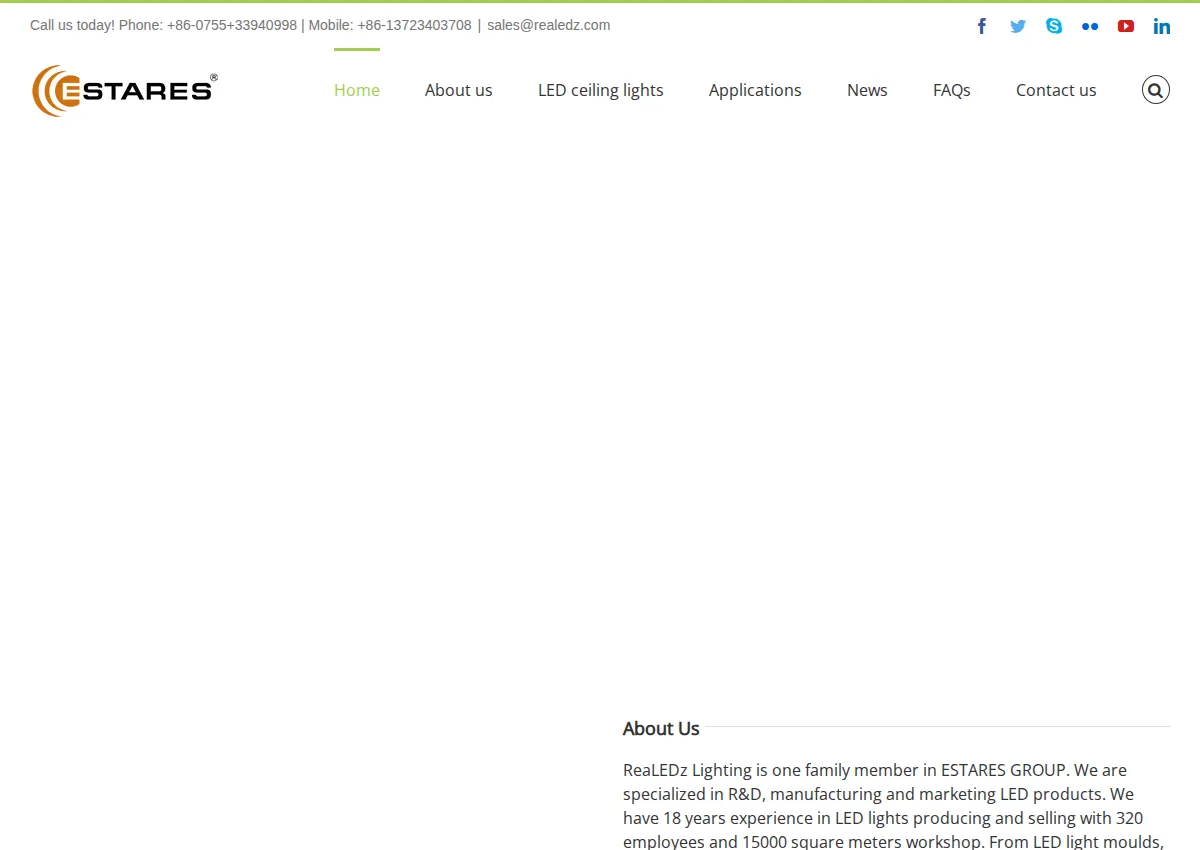 Store homepage
