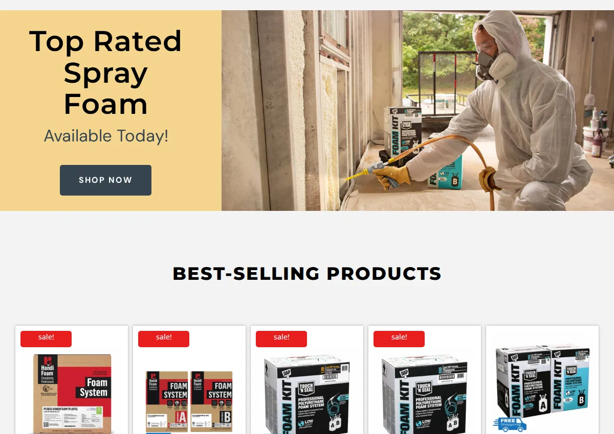 Store homepage