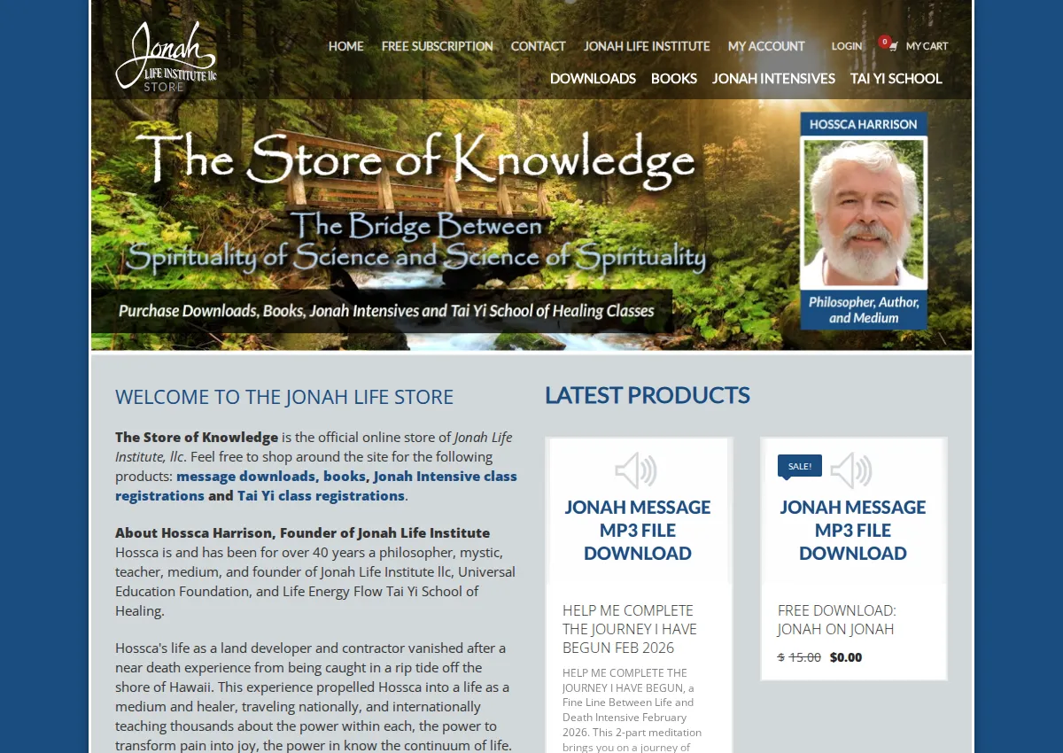 Store homepage