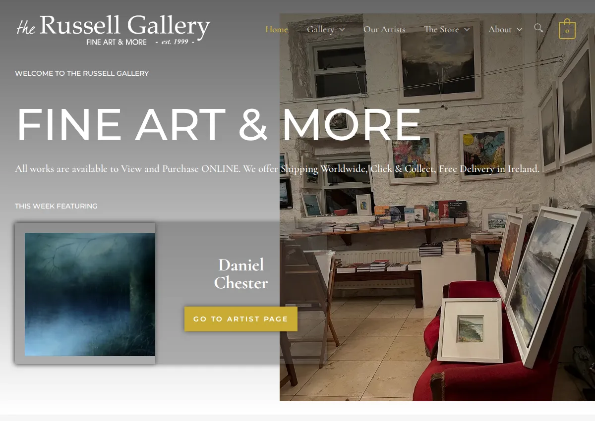 Store homepage