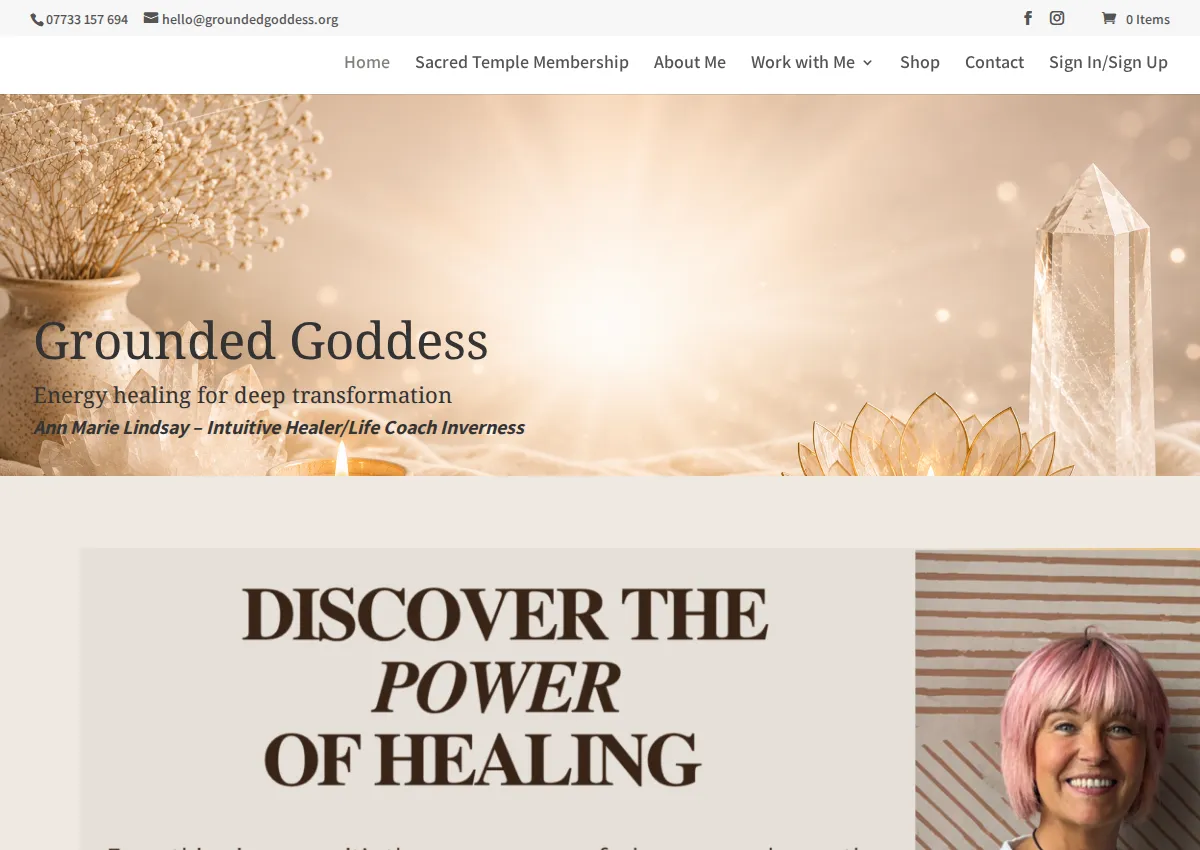 Store homepage