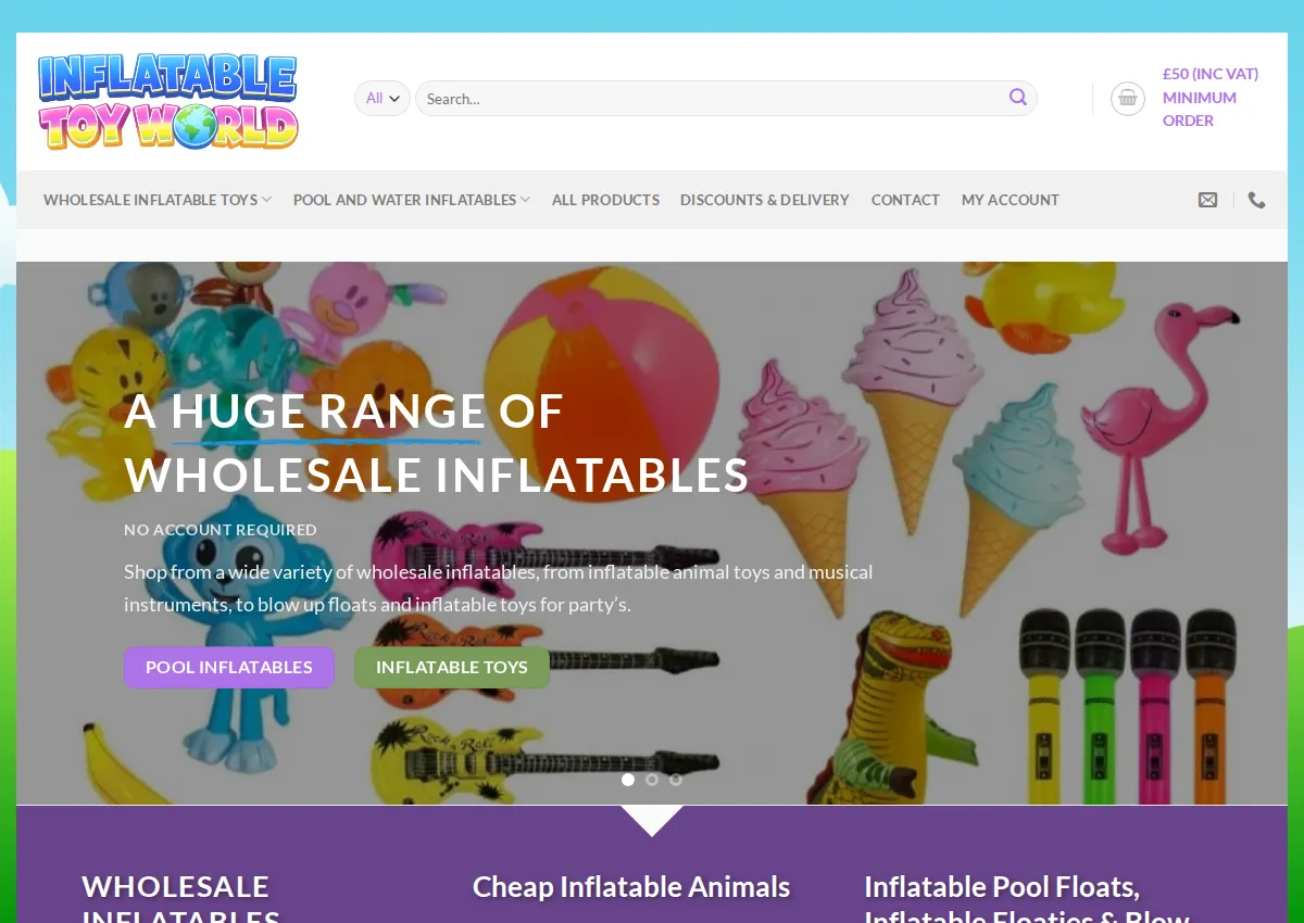 Store homepage