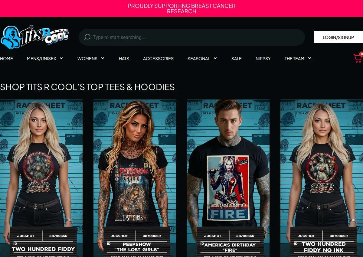 Store homepage
