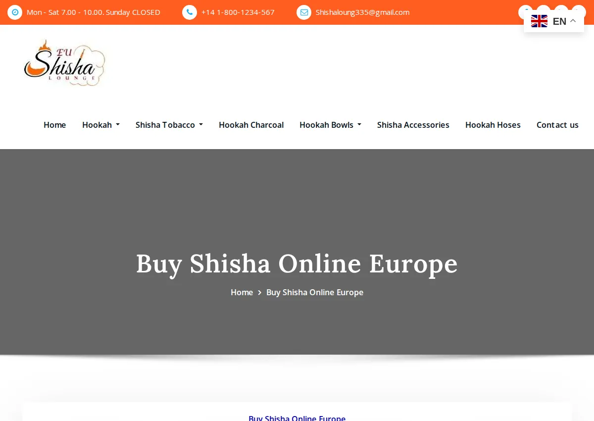 Store homepage