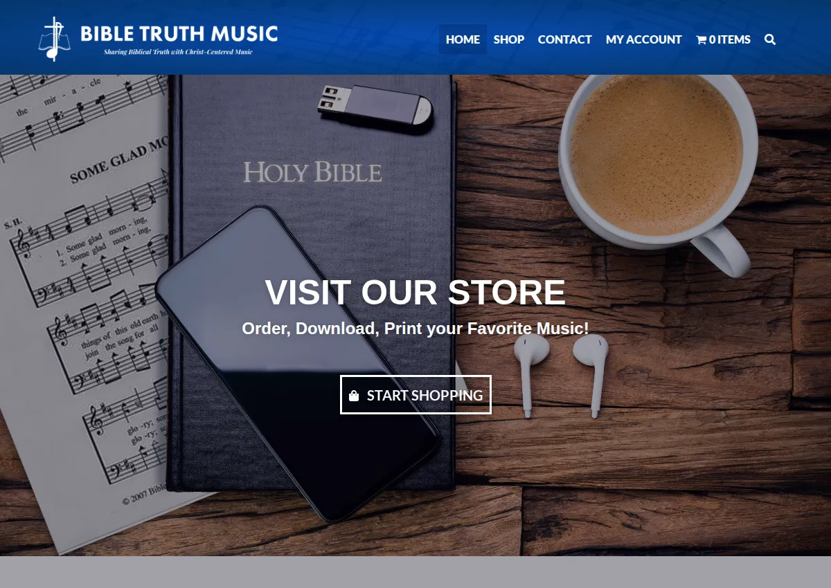 Store homepage