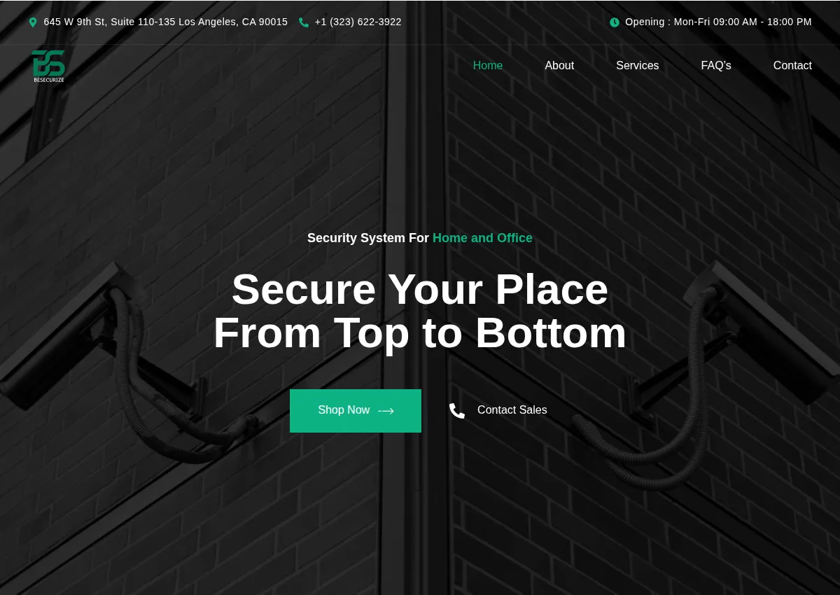 Store homepage