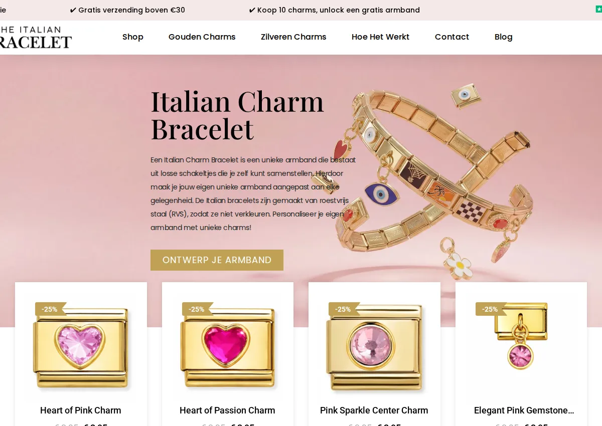 Store homepage