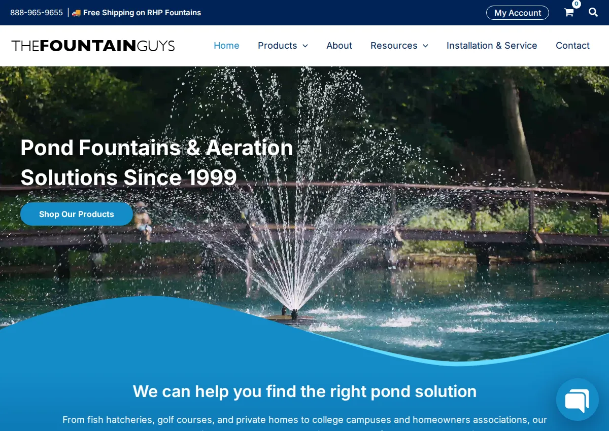 Store homepage