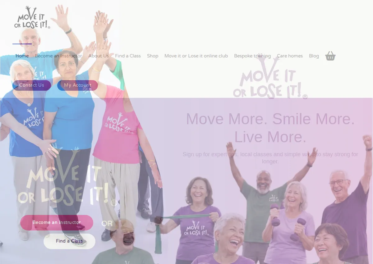 Store homepage