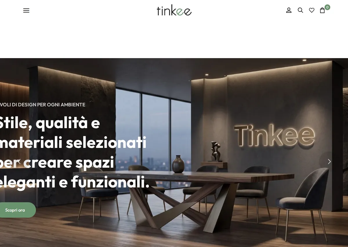 Store homepage
