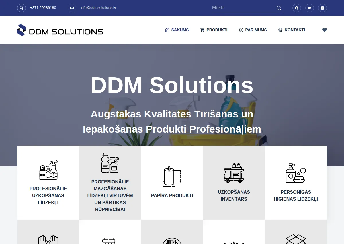 Store homepage
