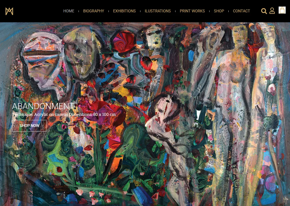 Store homepage