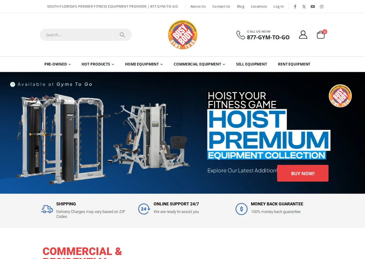 Store homepage