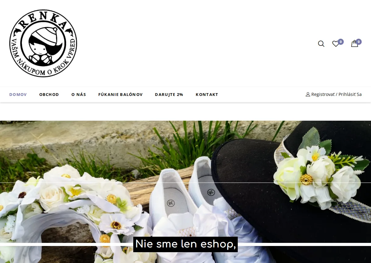 Store homepage