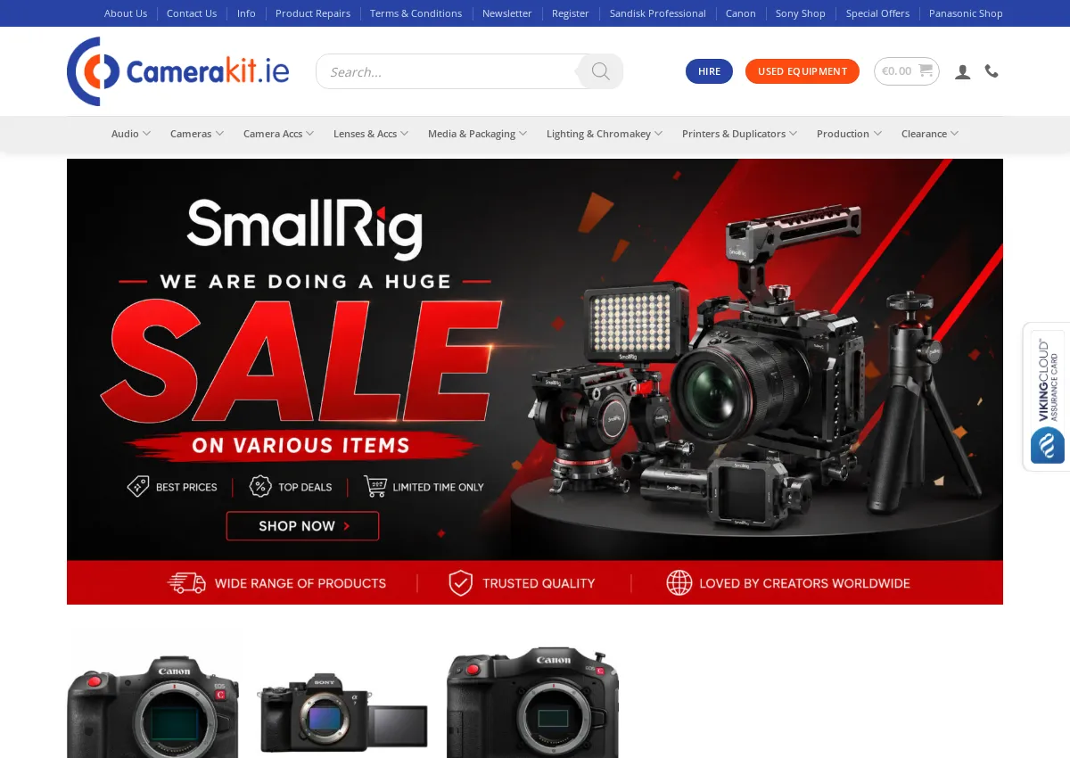 Store homepage