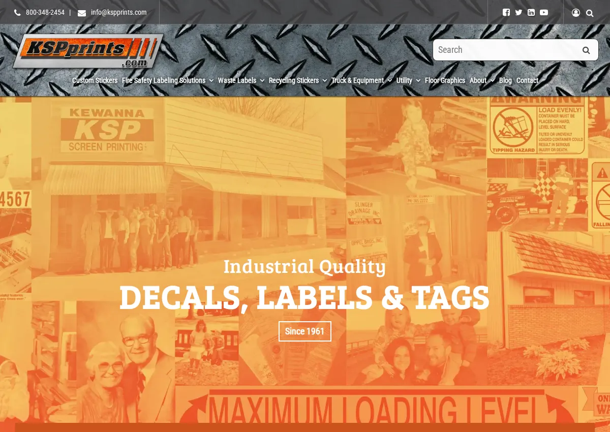 Store homepage