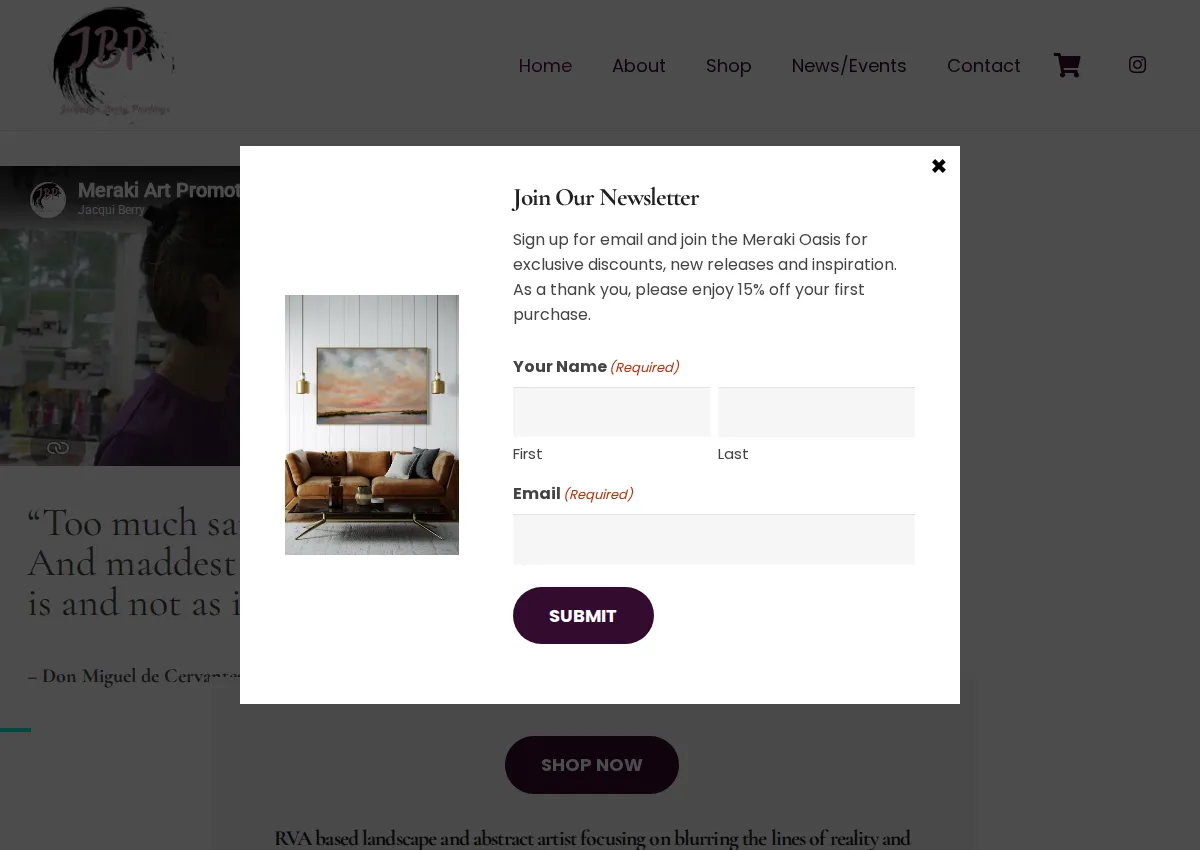 Store homepage