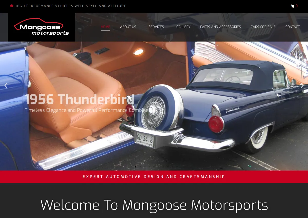 Store homepage