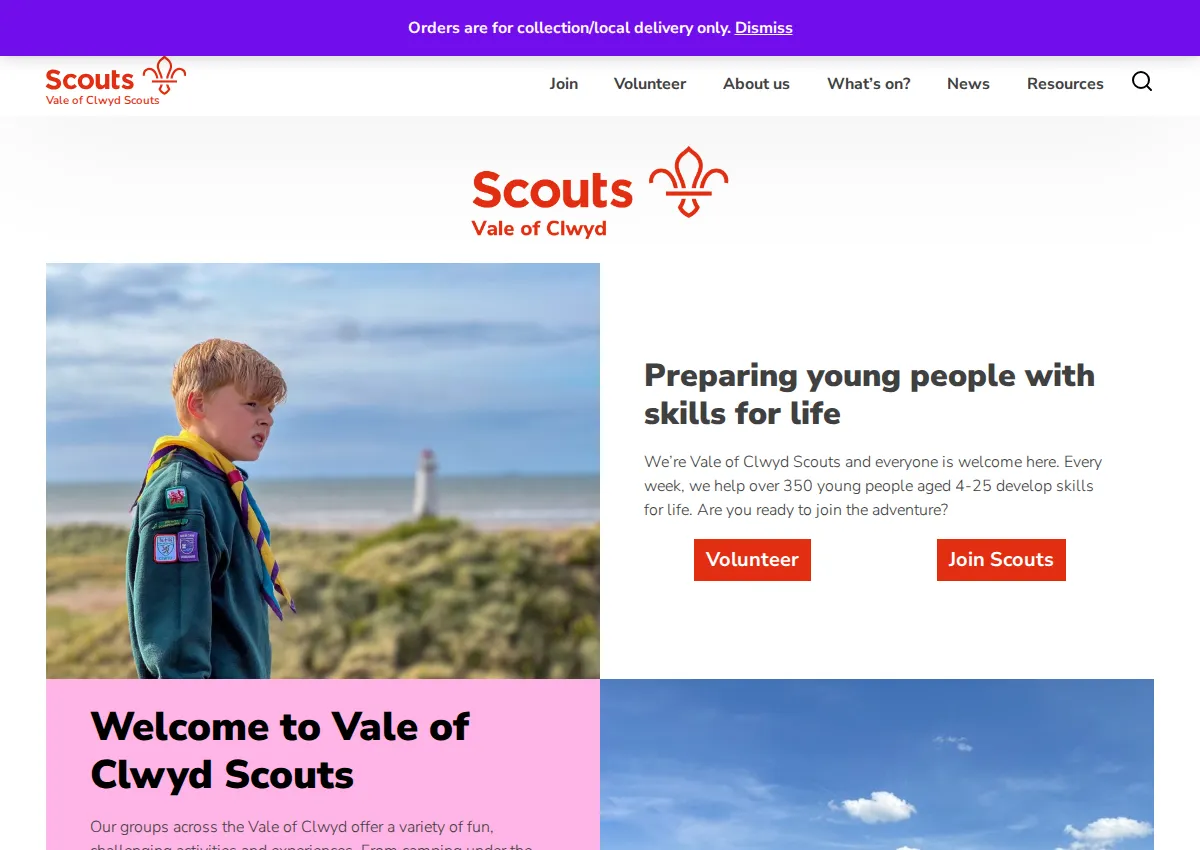 Store homepage