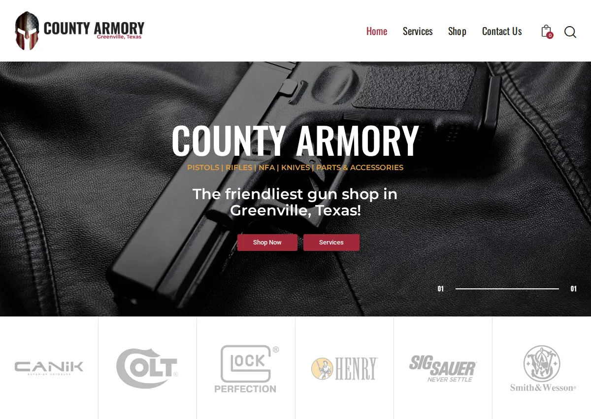 Store homepage