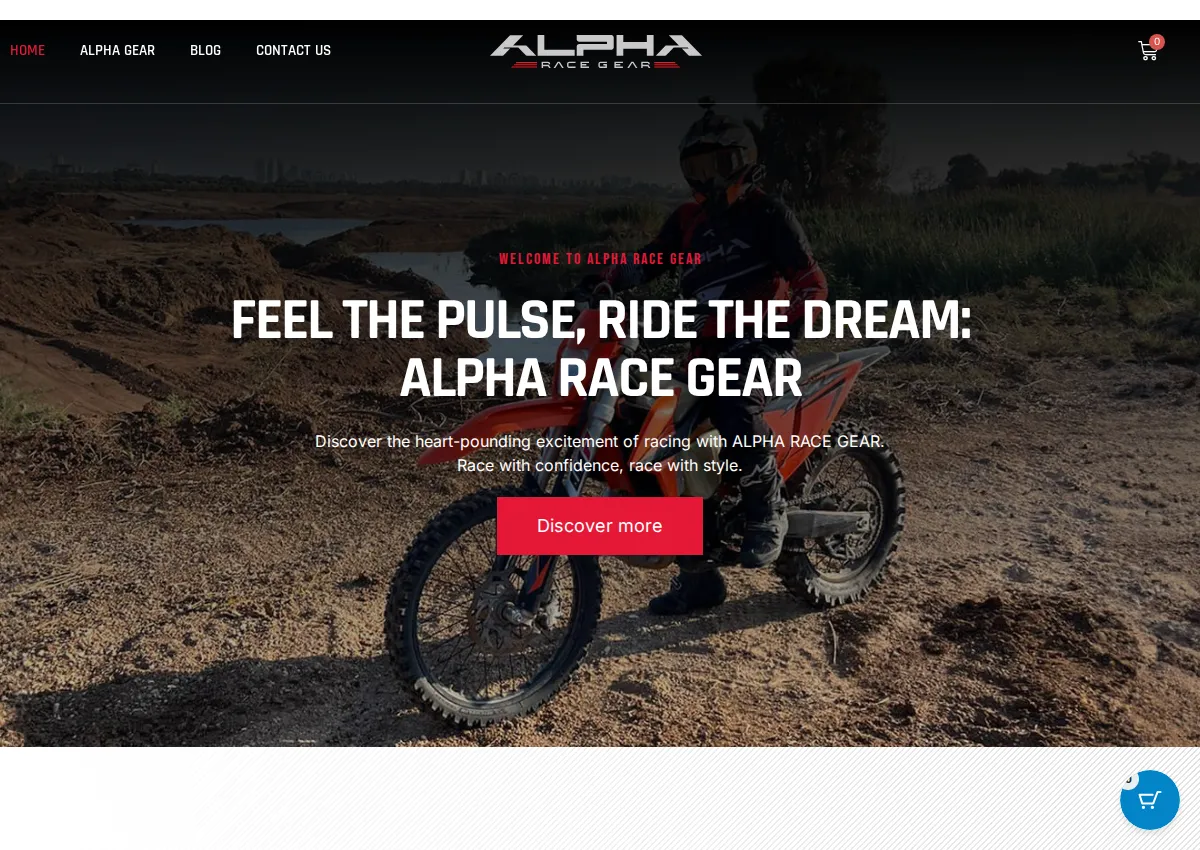 Store homepage