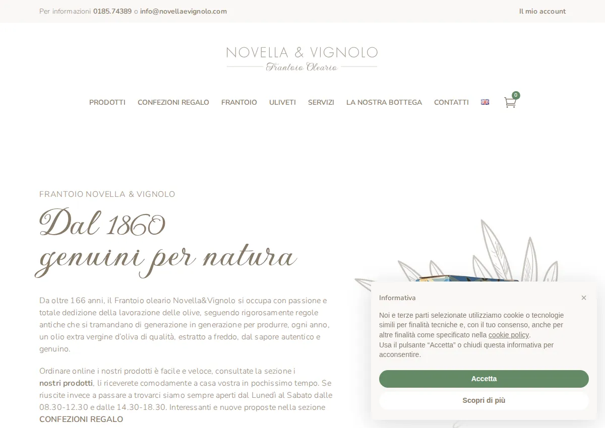 Store homepage