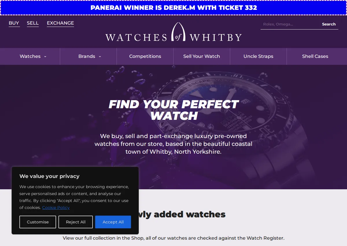 Store homepage