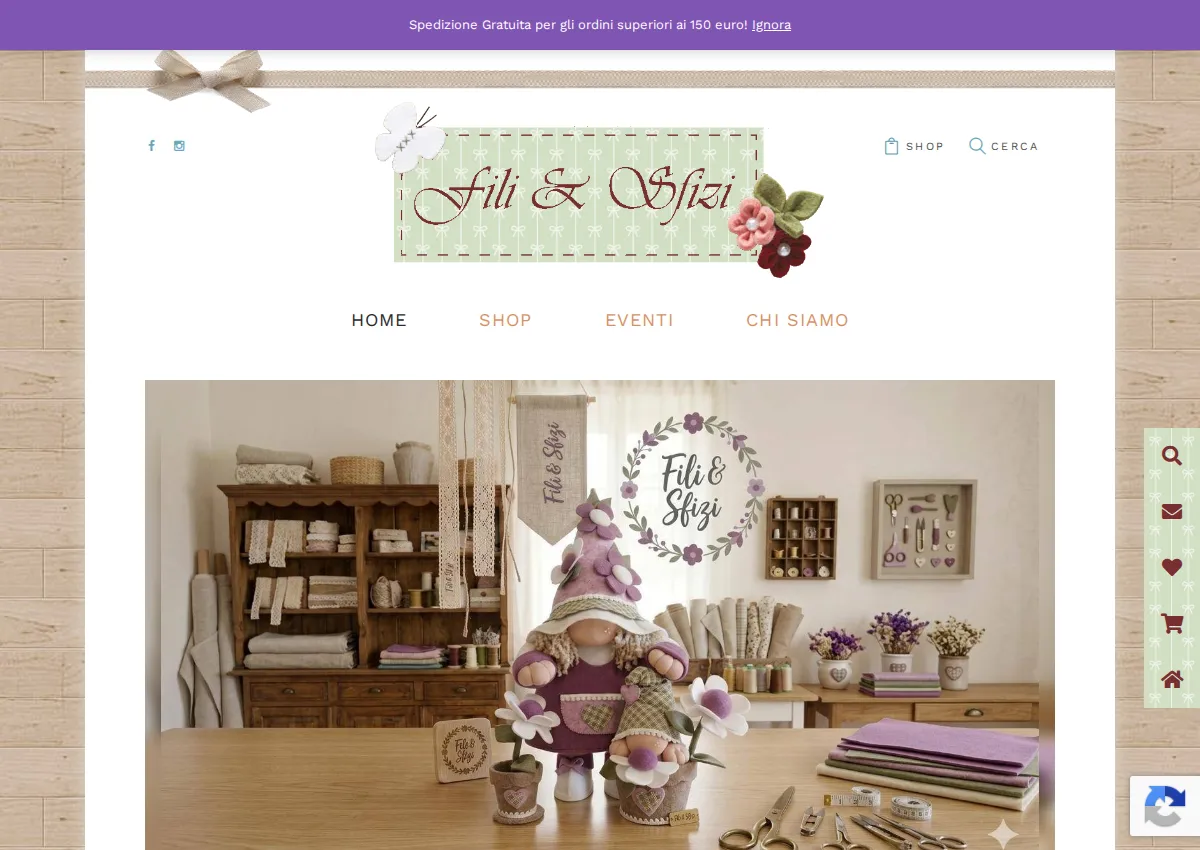Store homepage