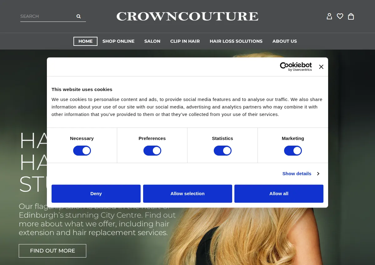 Store homepage