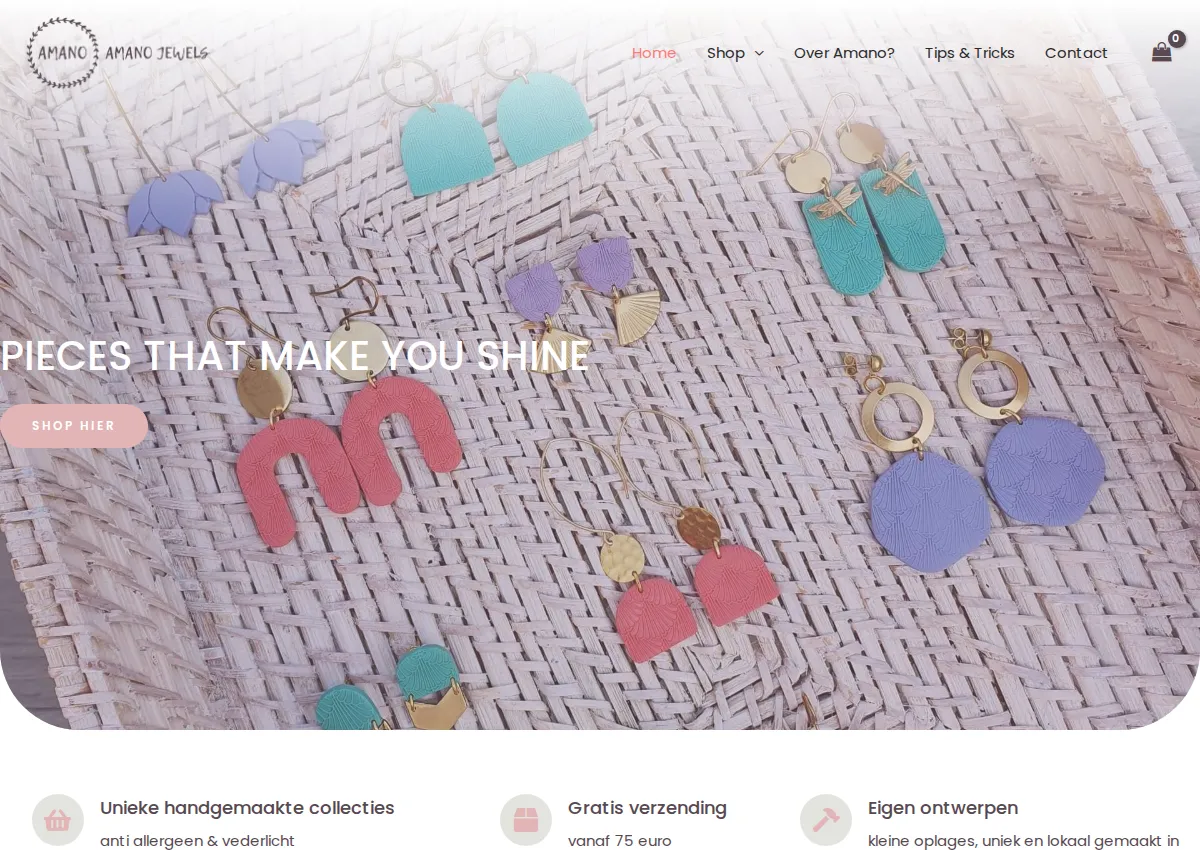 Store homepage