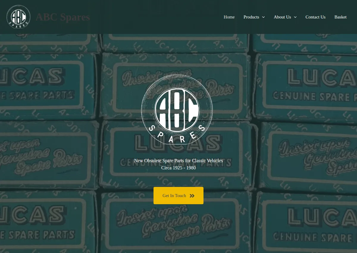 Store homepage