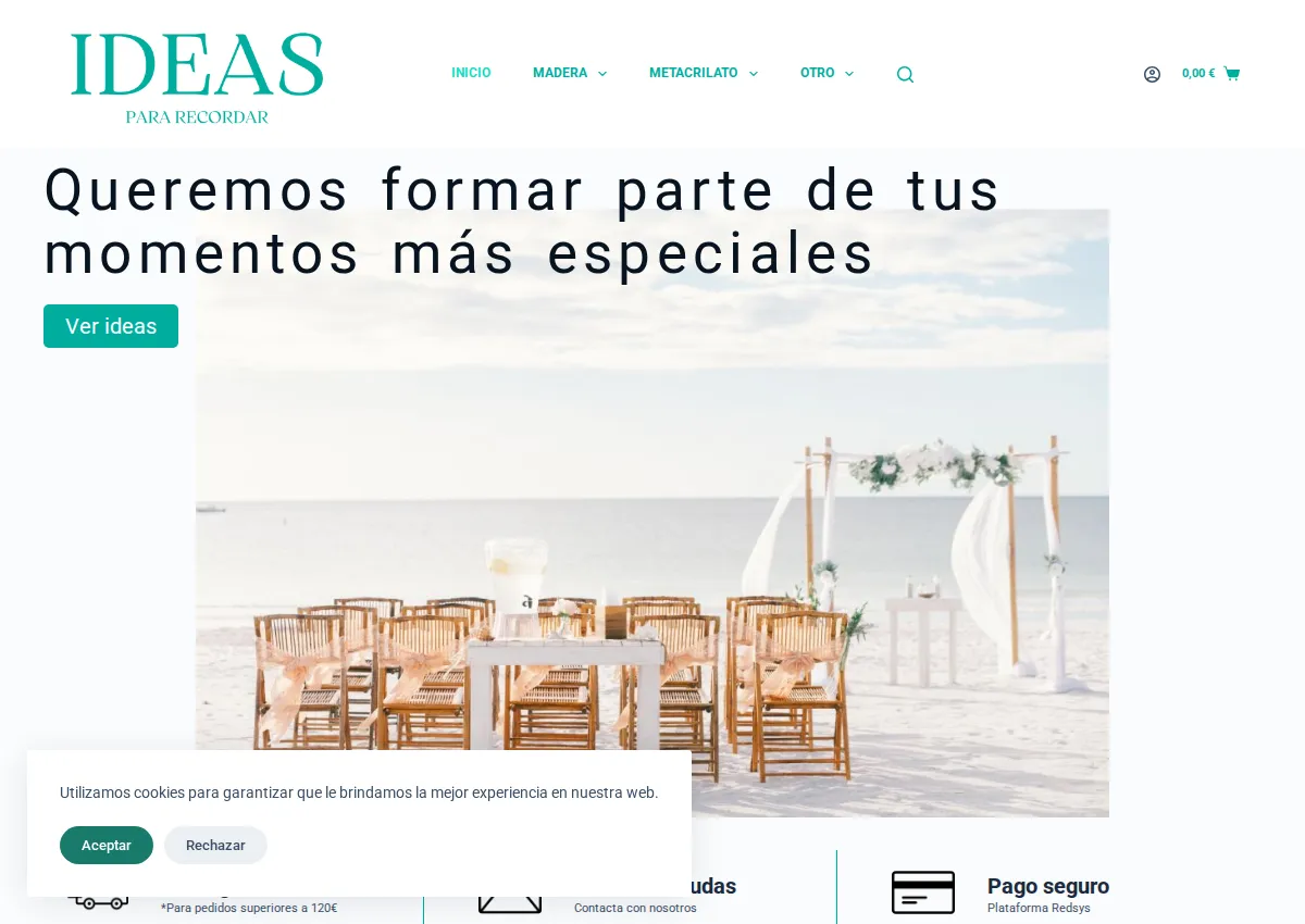 Store homepage