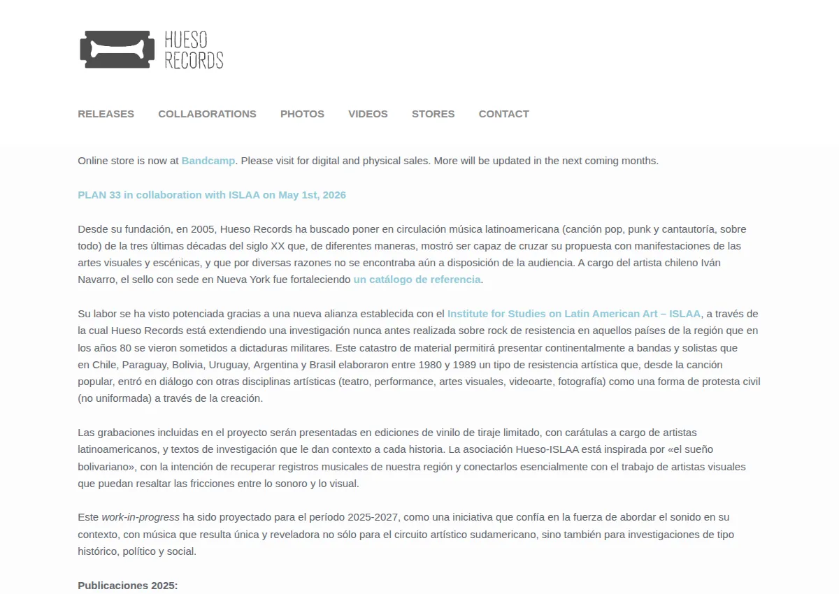 Store homepage