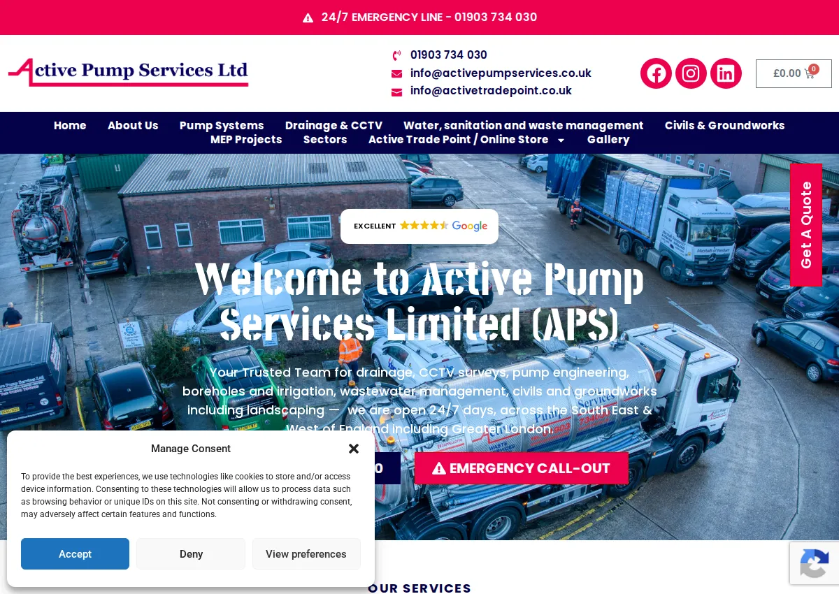 Store homepage