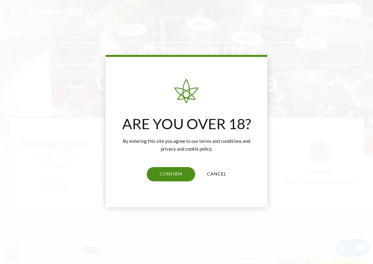 Store homepage