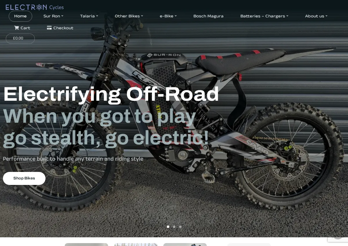 Store homepage